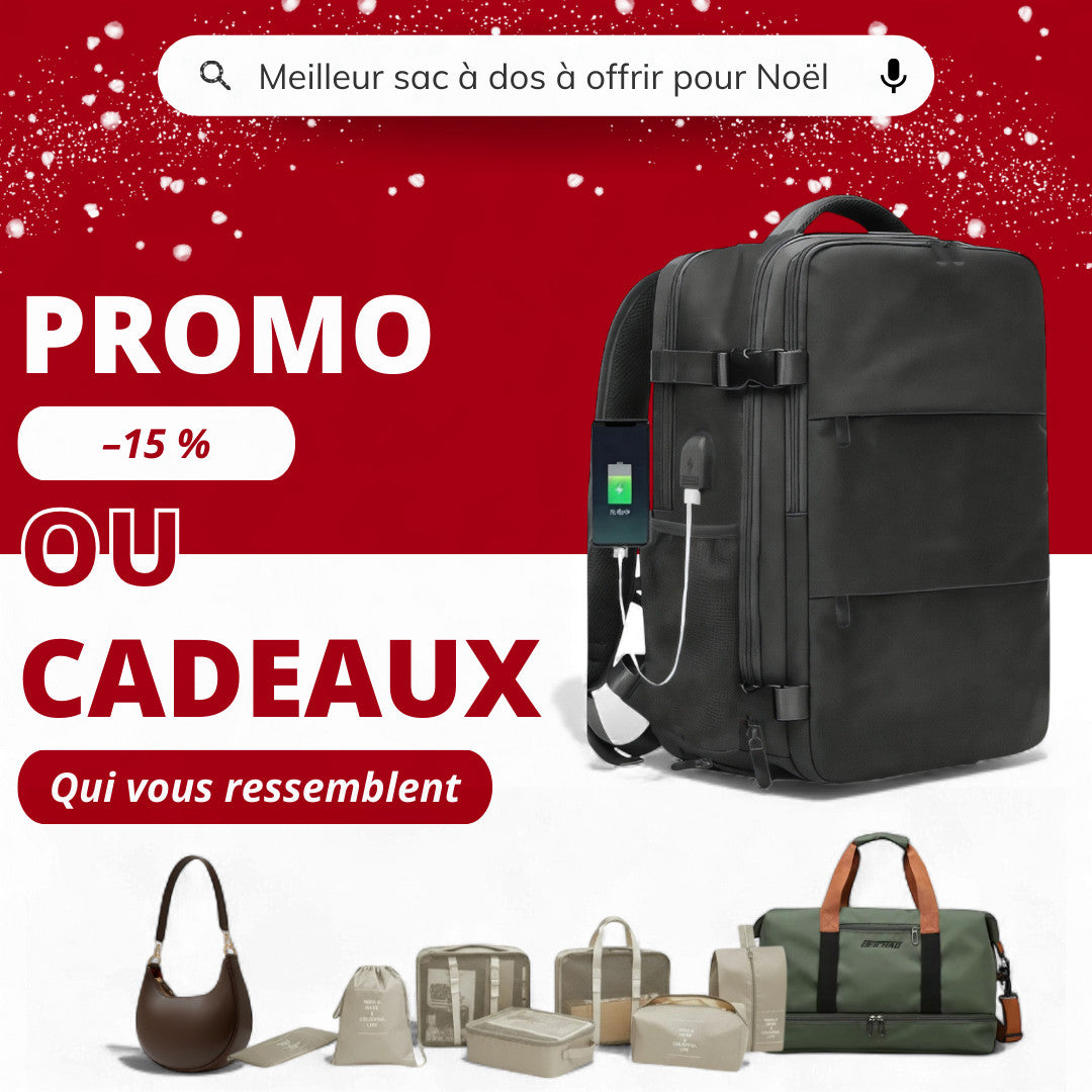 Sac à dos voyage, cabine avion grand capacité 25 litres - Havresacs