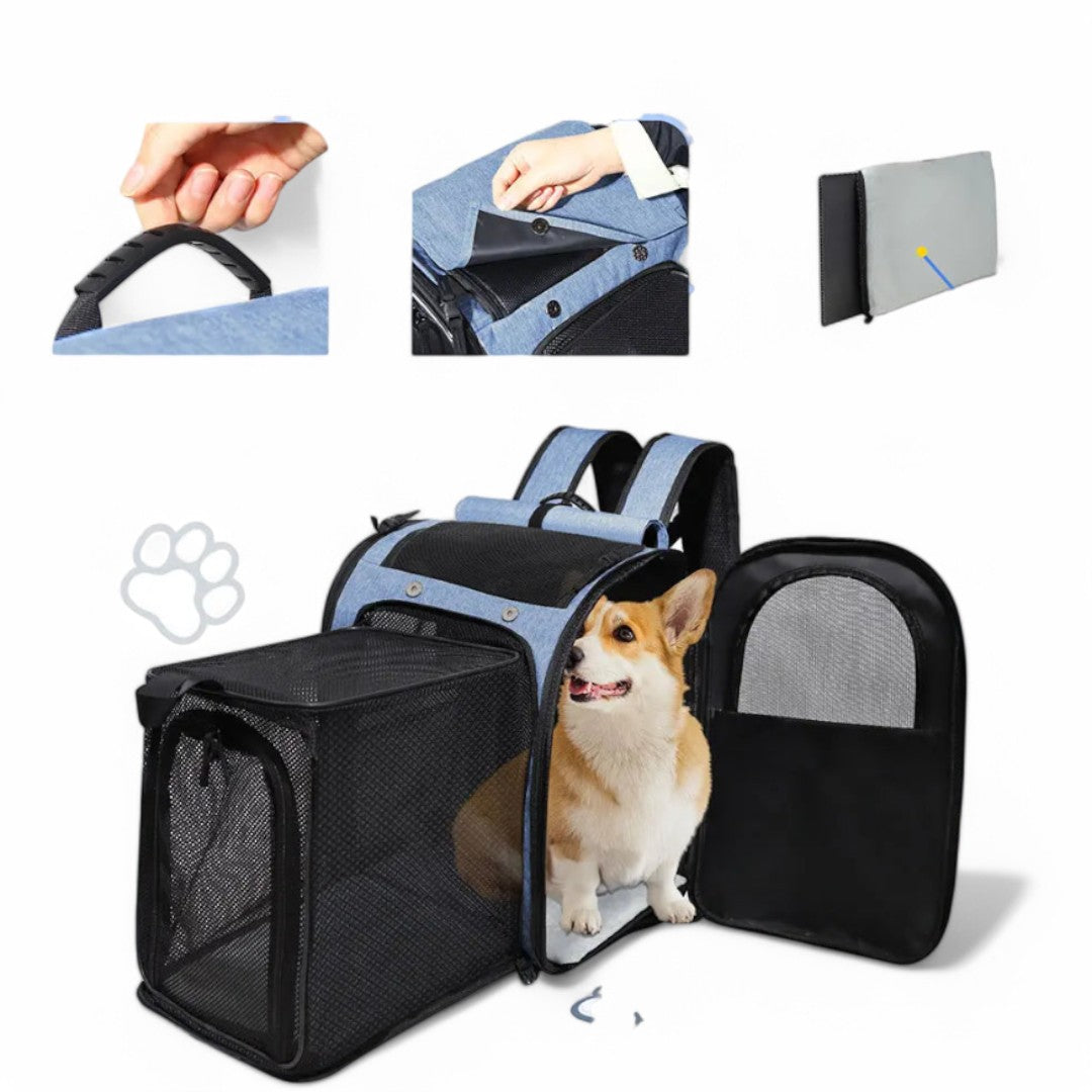 Sac à dos extensible pour chien et chat GrandEspace – Havresacs