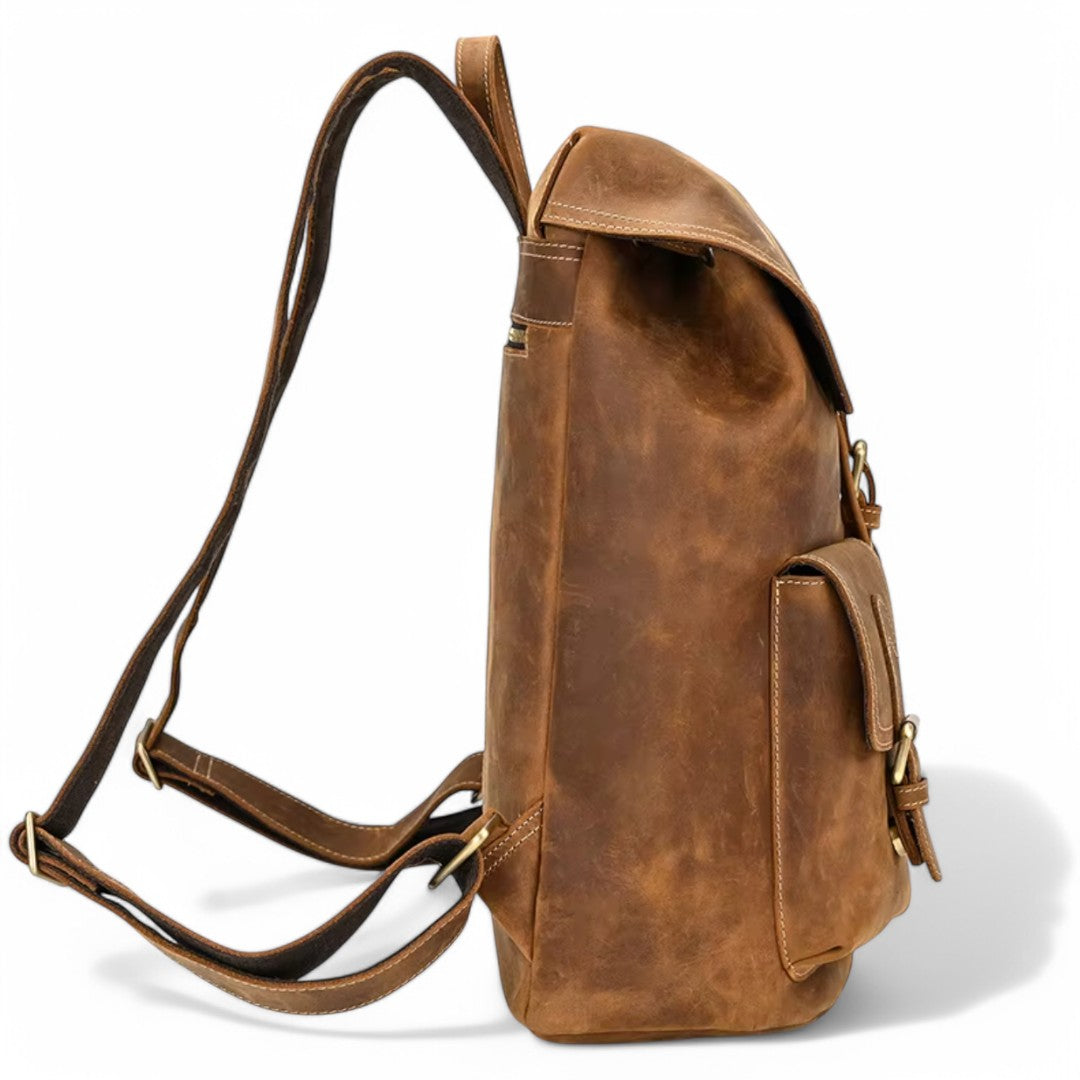 Sac à dos en cuir pour homme élégant - NomadCrafter - Havresacs