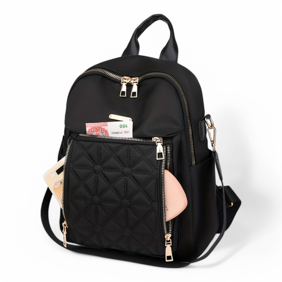 Sac à Dos Femme Brodé 2 en 1, 12L – Style Préppy – Havresacs