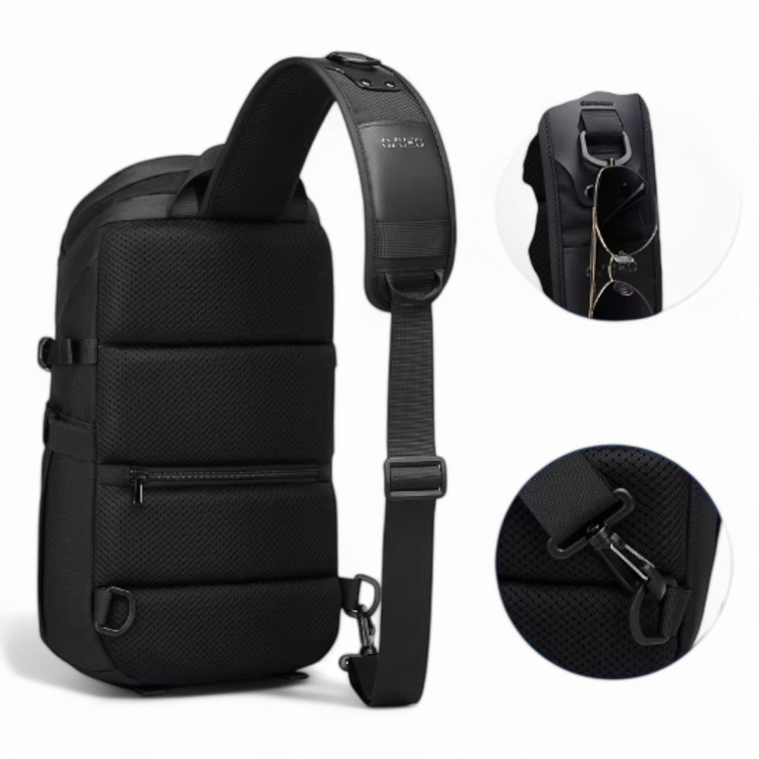 Sac à dos bandoulière homme de 14L, étanche antivol USB - Havresacs
