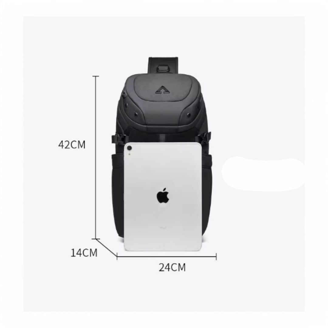 Sac à dos bandoulière homme de 14L, étanche antivol USB - Havresacs