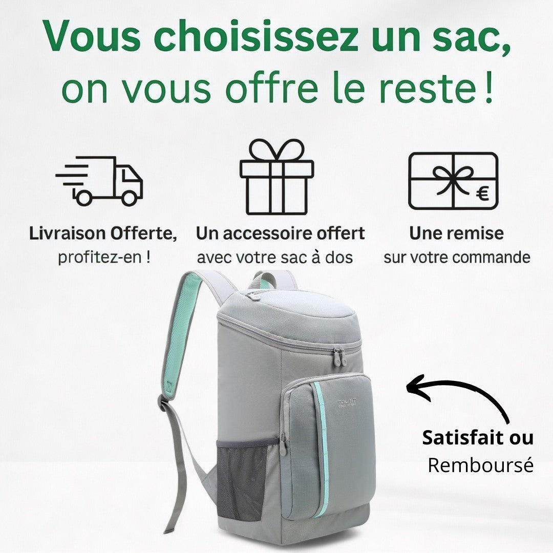 Sac isotherme de 30l idéal pique-nique – CoolPak – Havresacs