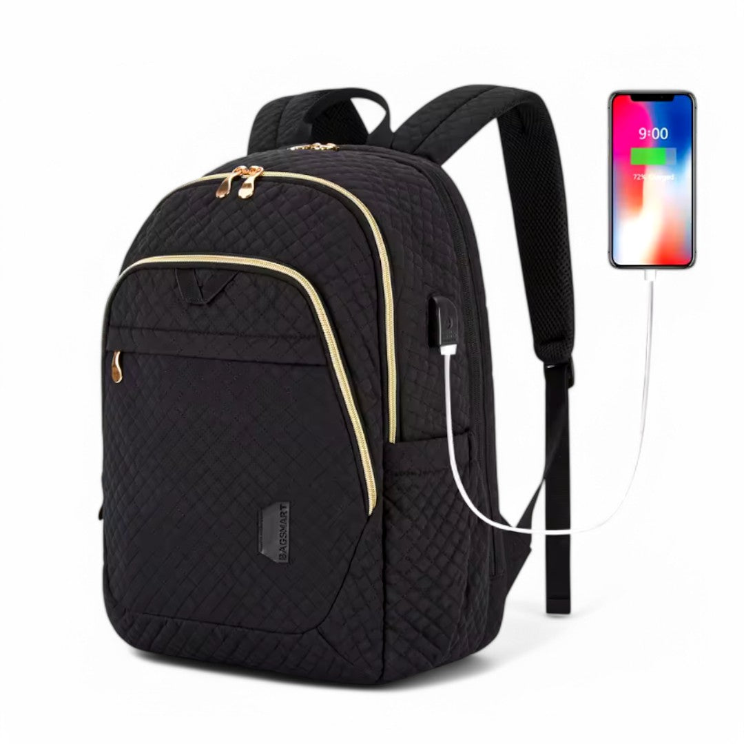 Sac à dos anti-vol avec USB 25L pour femme – SecureTravelPro – Havresacs