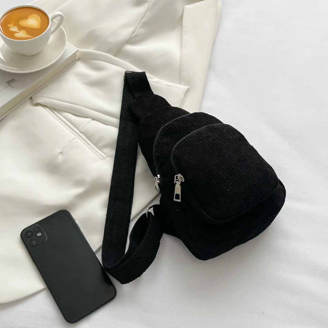 Sac bandoulière velours femme léger – CosyCord – Havresacs
