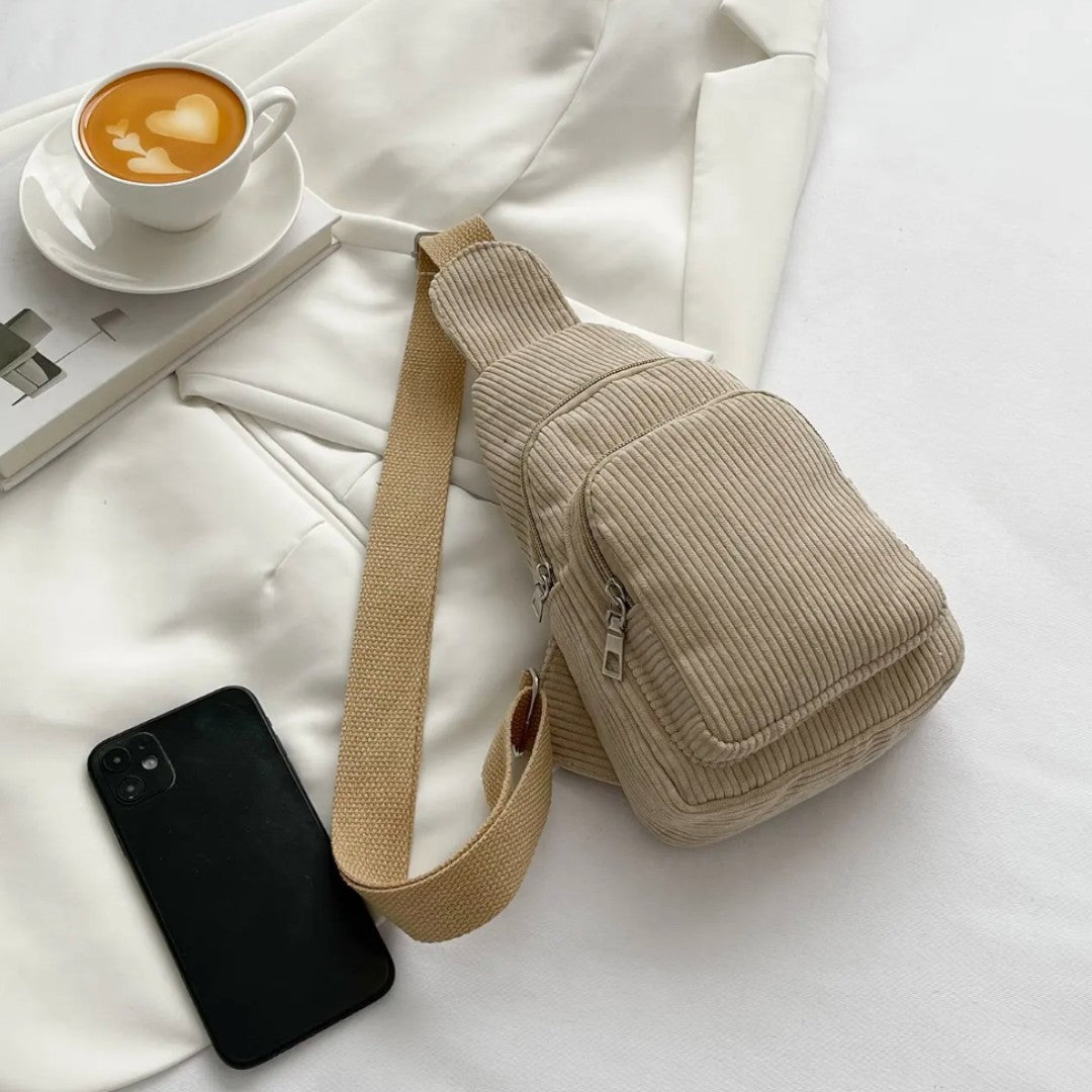 Sac bandoulière velours femme léger – CosyCord – Havresacs