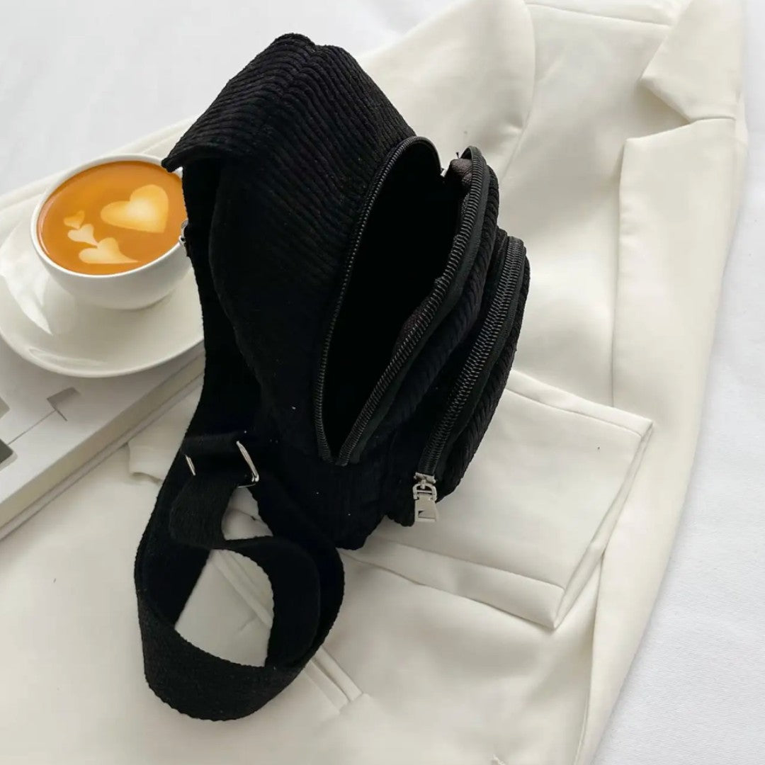 Sac bandoulière velours femme léger – CosyCord – Havresacs