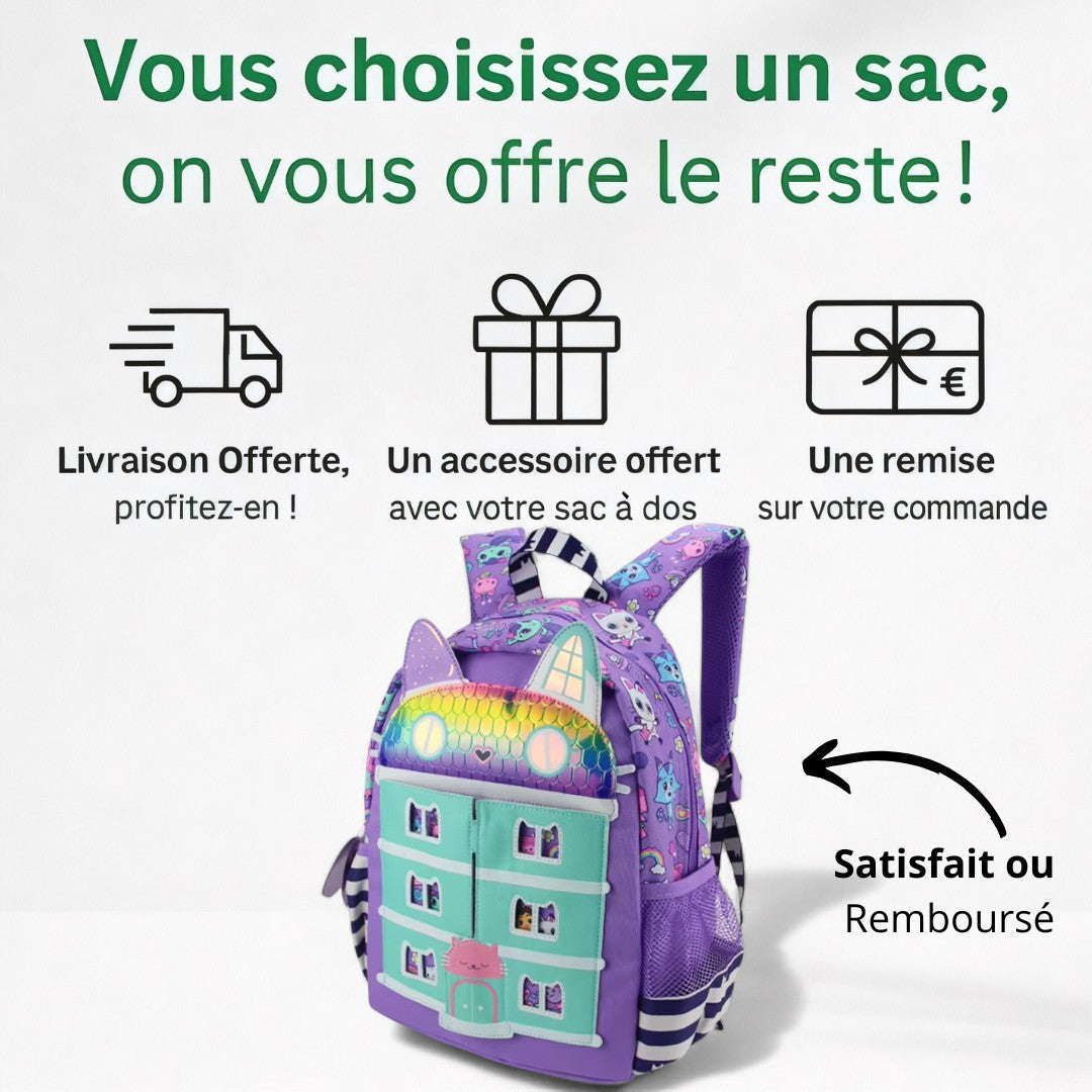 Cartable CP pour fille - Confort pour le dos - Havresacs