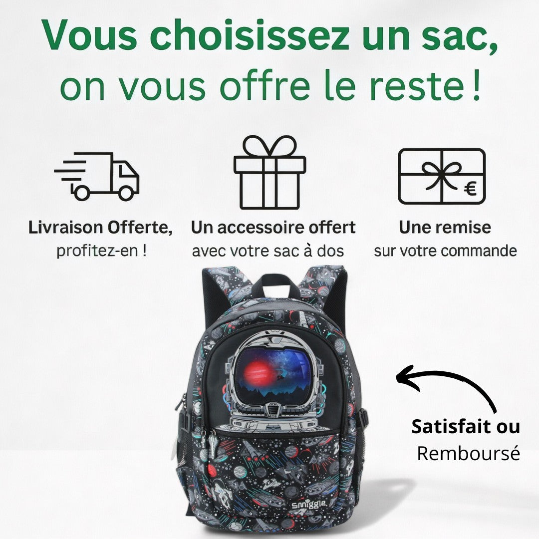 Cartable Garçon École Primaire & Maternelle Astronaute | Havresacs