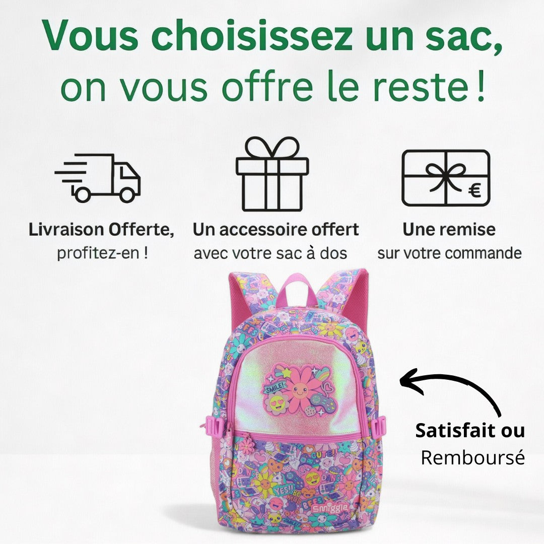Cartable Fille Maternelle & Primaire - Tournesol Étanche | Havresacs