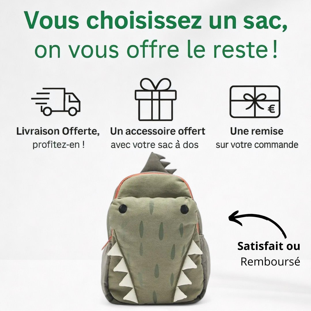 Cartable Crocodile Maternelle - Fun & Résistant | Havresacs