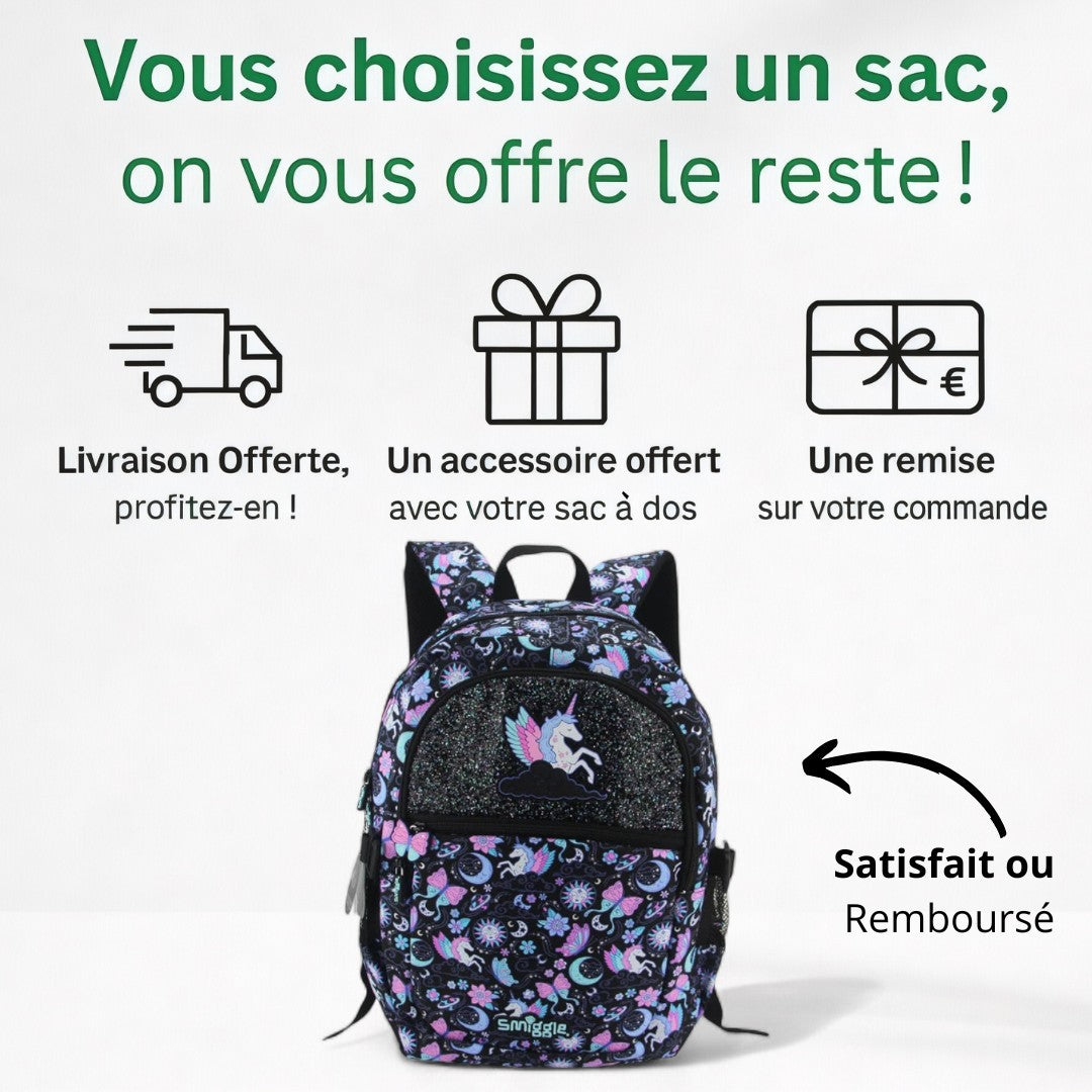 Cartable Fille École Primaire & Maternelle - Licorne | Havresacs