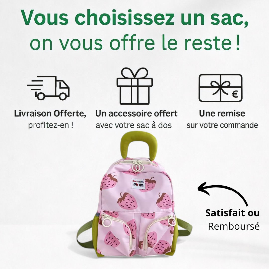 Cartable Maternelle CP Fille Fruits - Léger & Coloré | Havresacs
