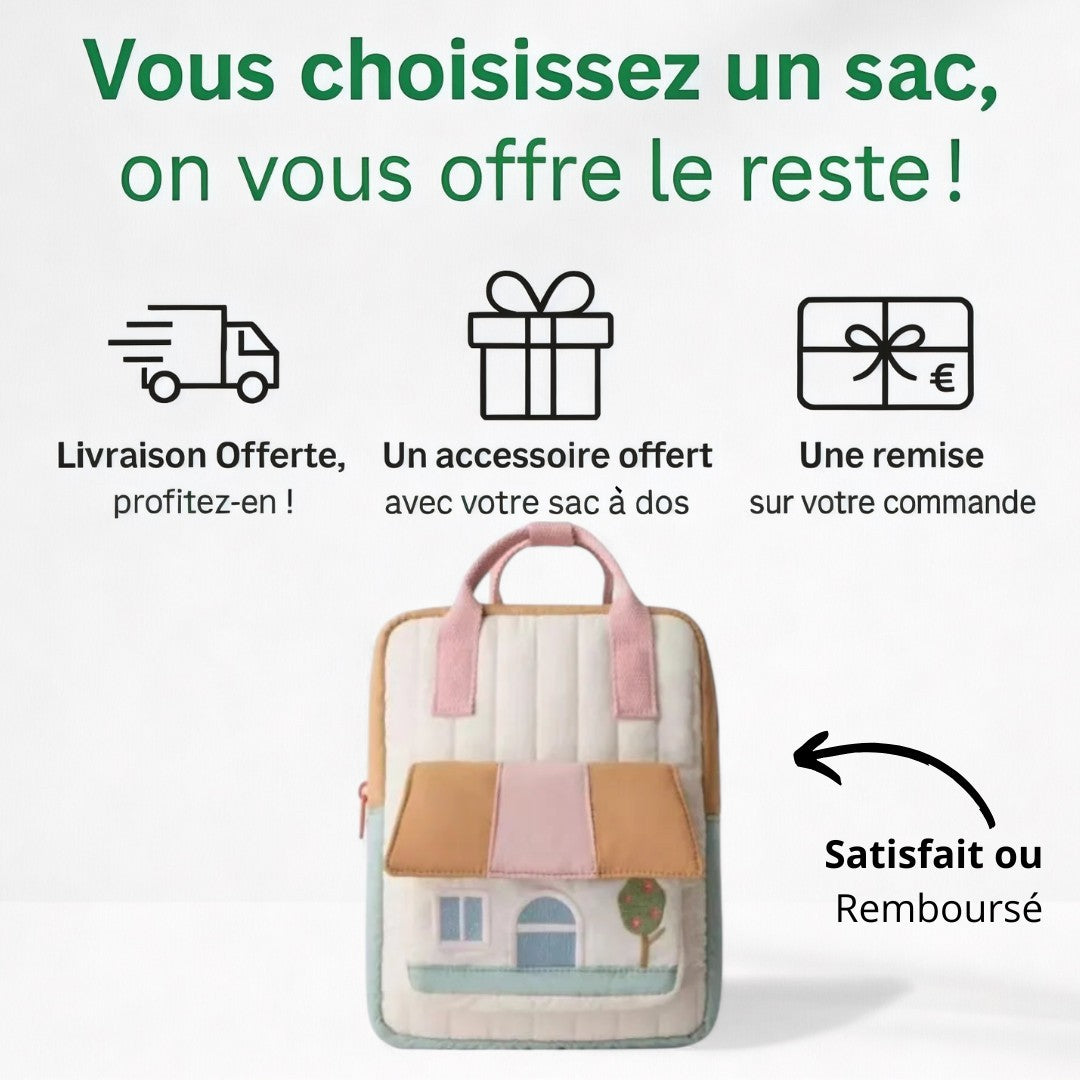 Cartable Maison Enfant Maternelle - Sac à Dos Enfant | Havresacs