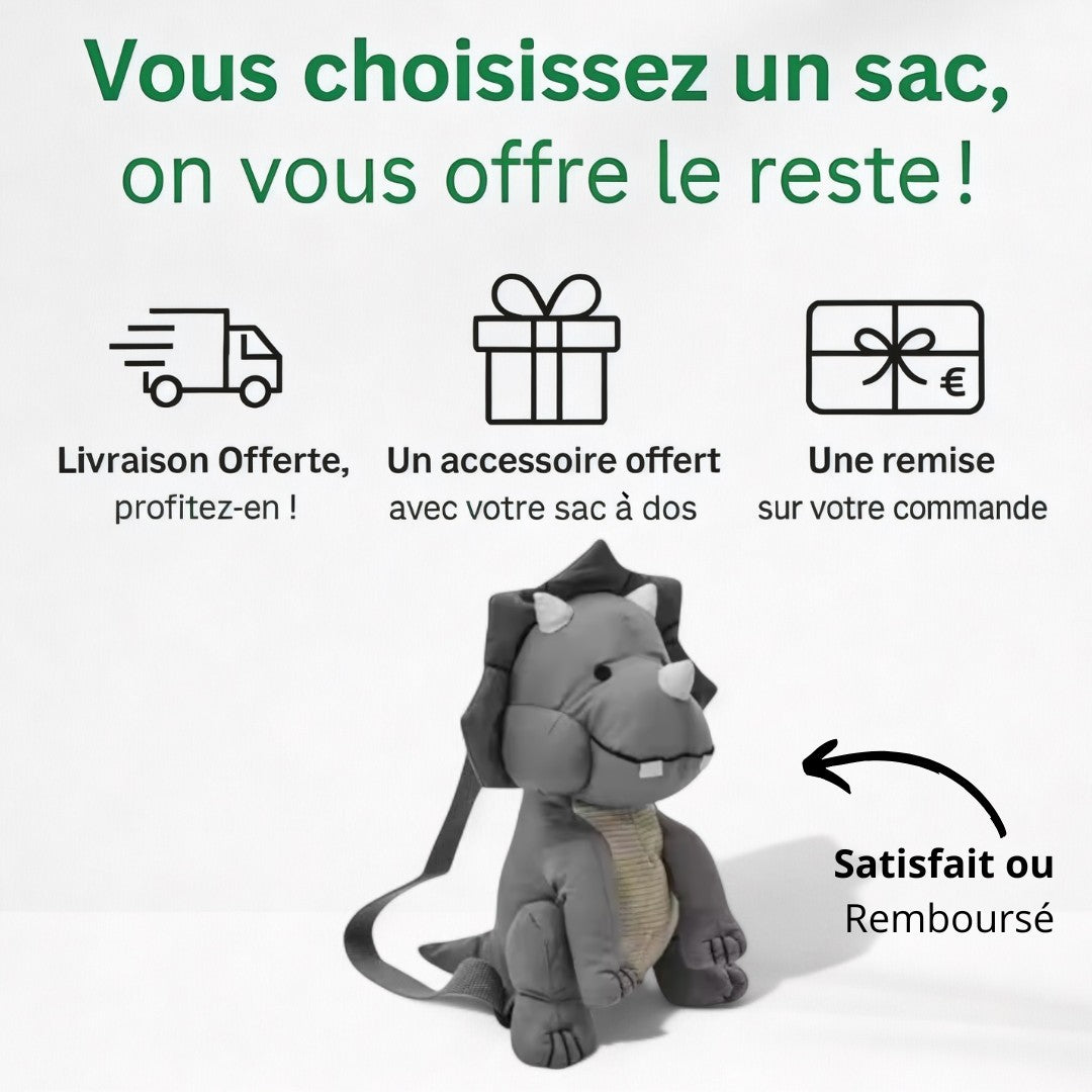 Cartable Maternelle Garçon Dinosaure - Fun & Confort | Havresacs