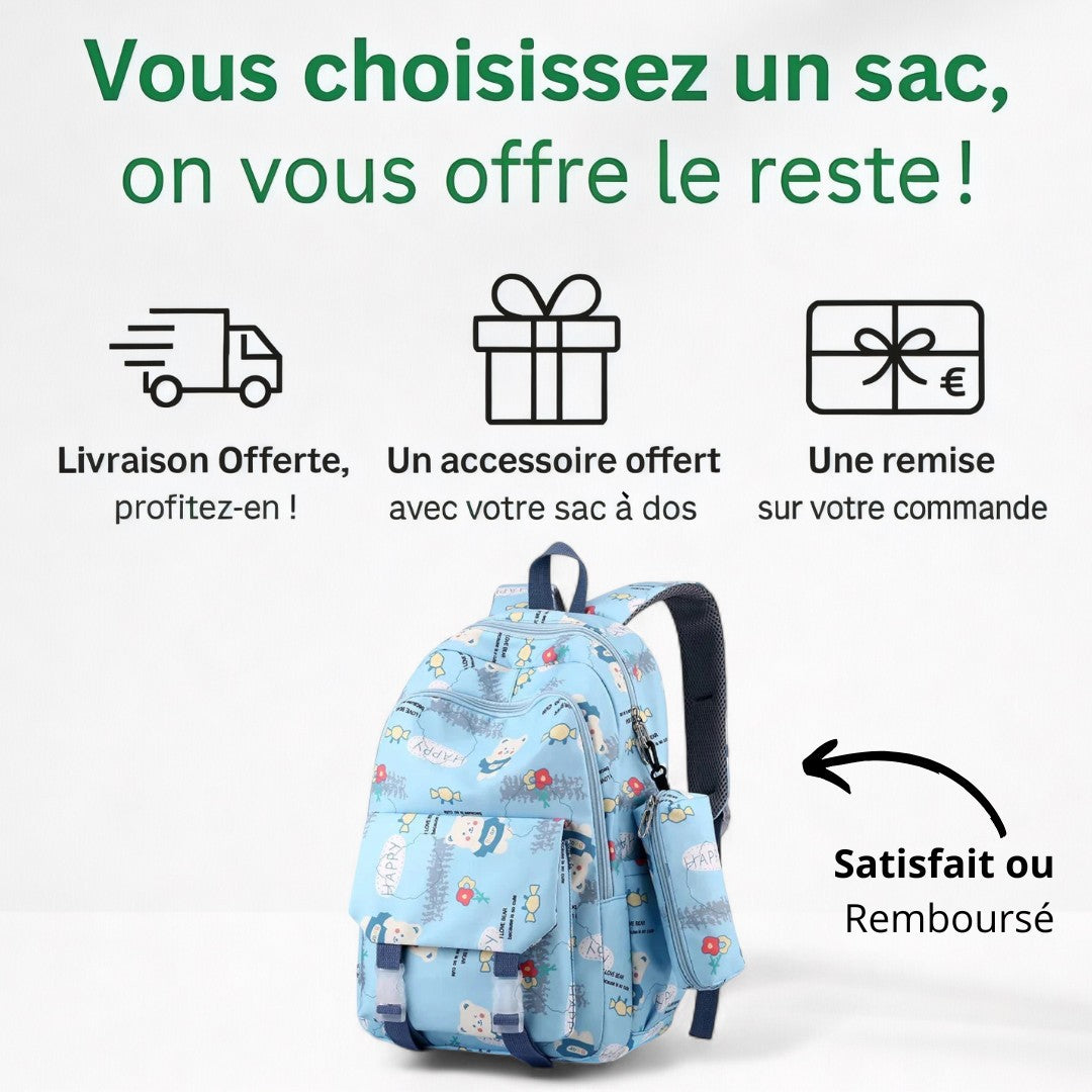 Cartable Fille CP - Rose & Orthopédique | Havresacs