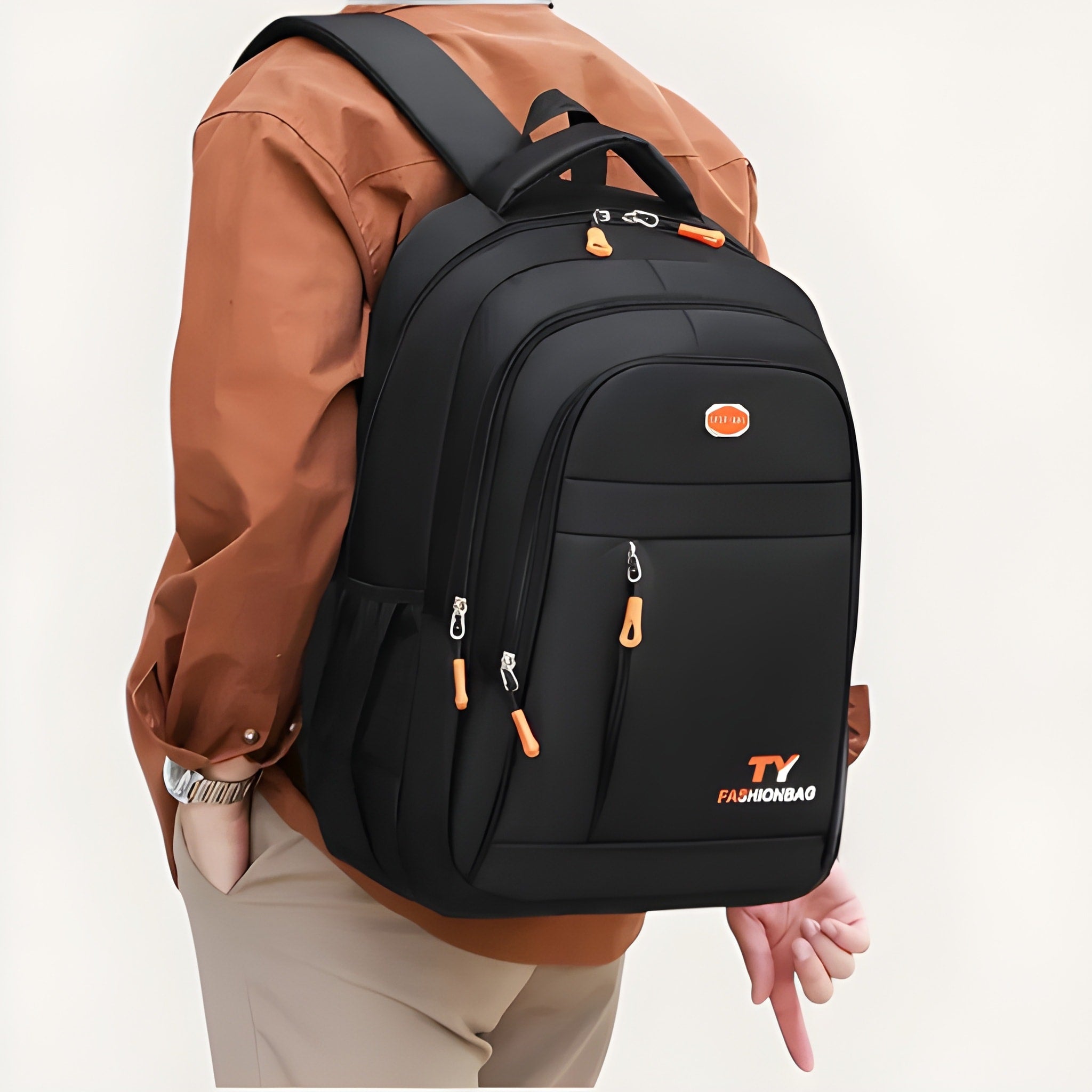 Sac à Dos Homme Grande Capacité Étanche 30L - Style Casual | Havresacs