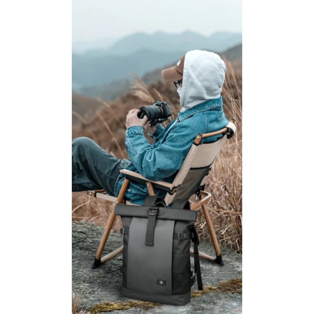 Sac à Dos Roll-Top Étanche Extensible 18L/25L | Havresacs