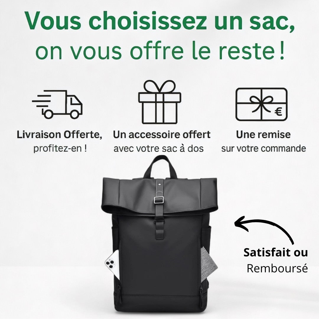Meilleur Sac à Dos Roll-Top Étanche 20L - Elégant | Havresacs