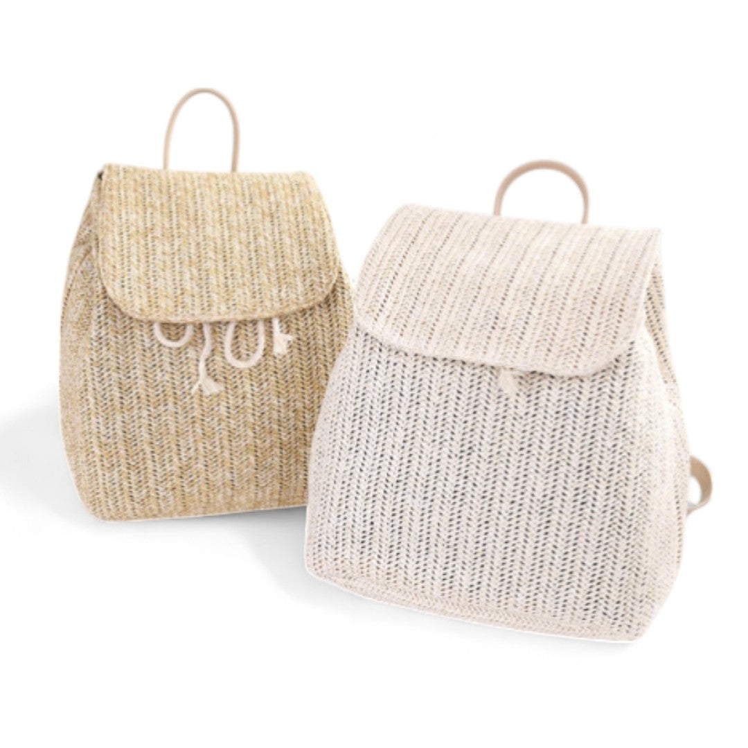 Sac à Dos Paille Femme 15L - Style Bohème Chic | Havresacs