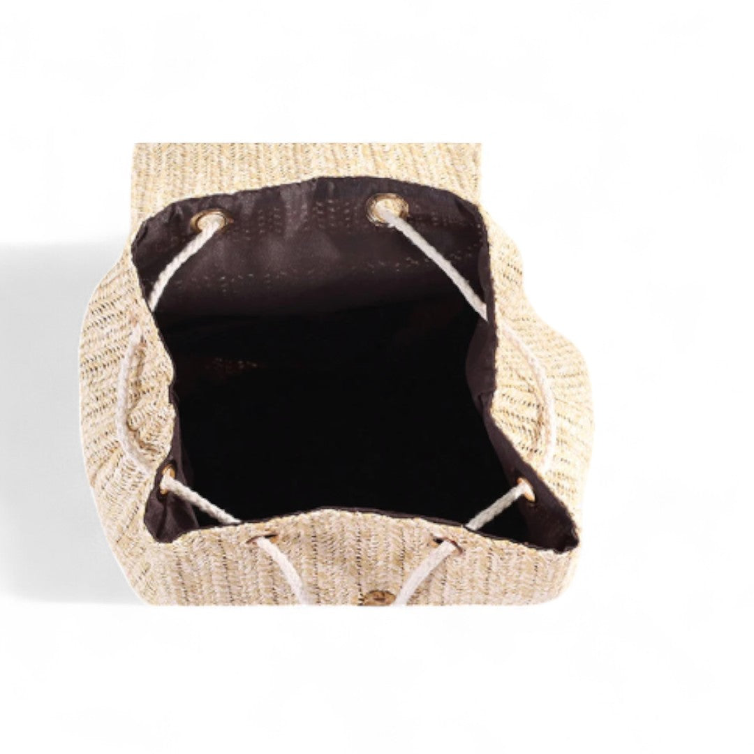 Sac à Dos Paille Femme 15L - Style Bohème Chic | Havresacs