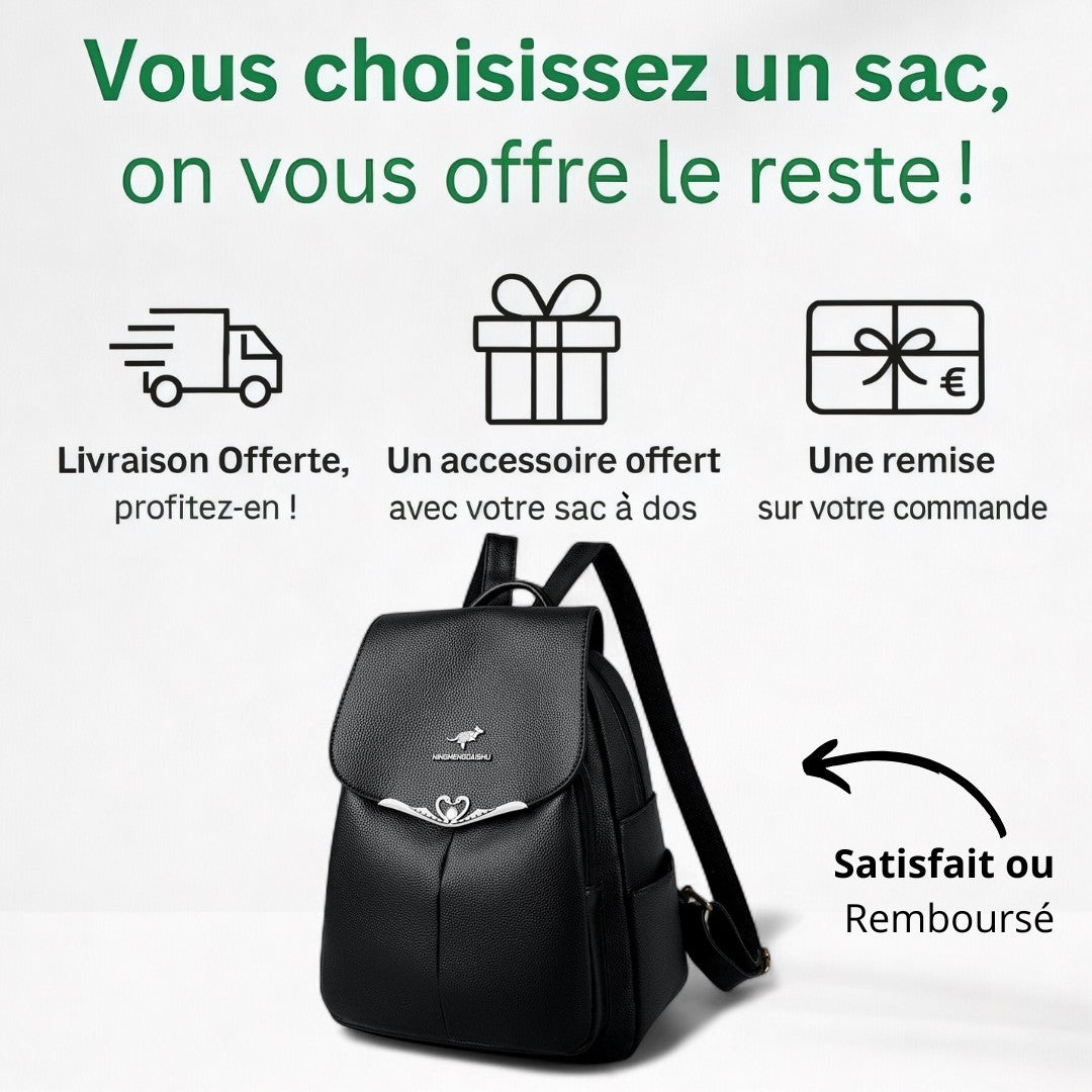 Sac à Dos Femme Cuir 18L - Élégant & Pratique | Havresacs