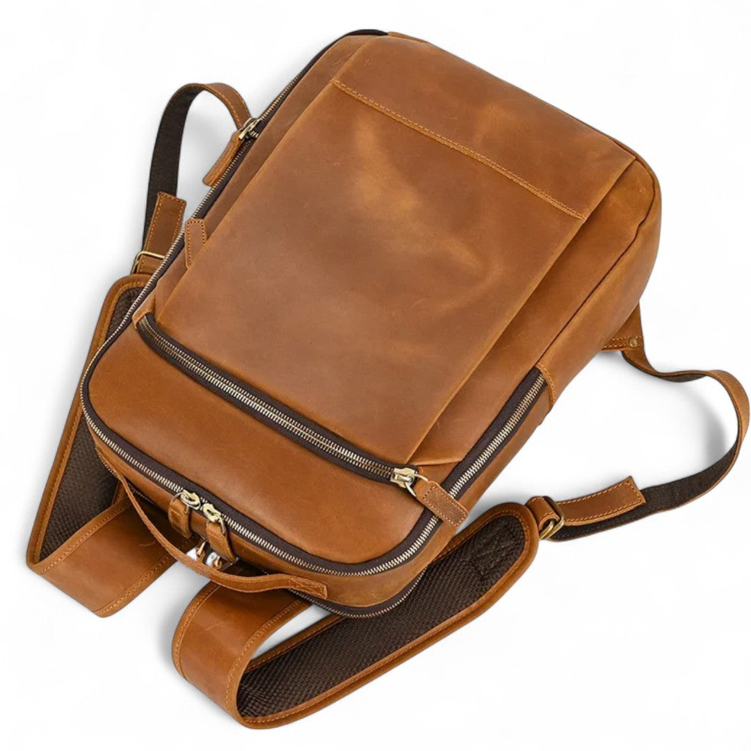 Sac à dos en cuir vintage pour homme - UrbanRetro - Havresacs