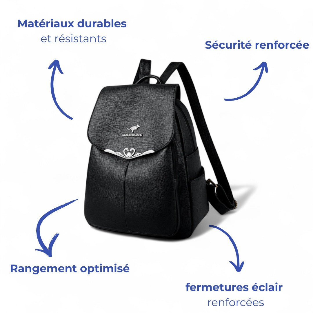 Sac à Dos Femme Cuir 18L - Élégant & Pratique | Havresacs