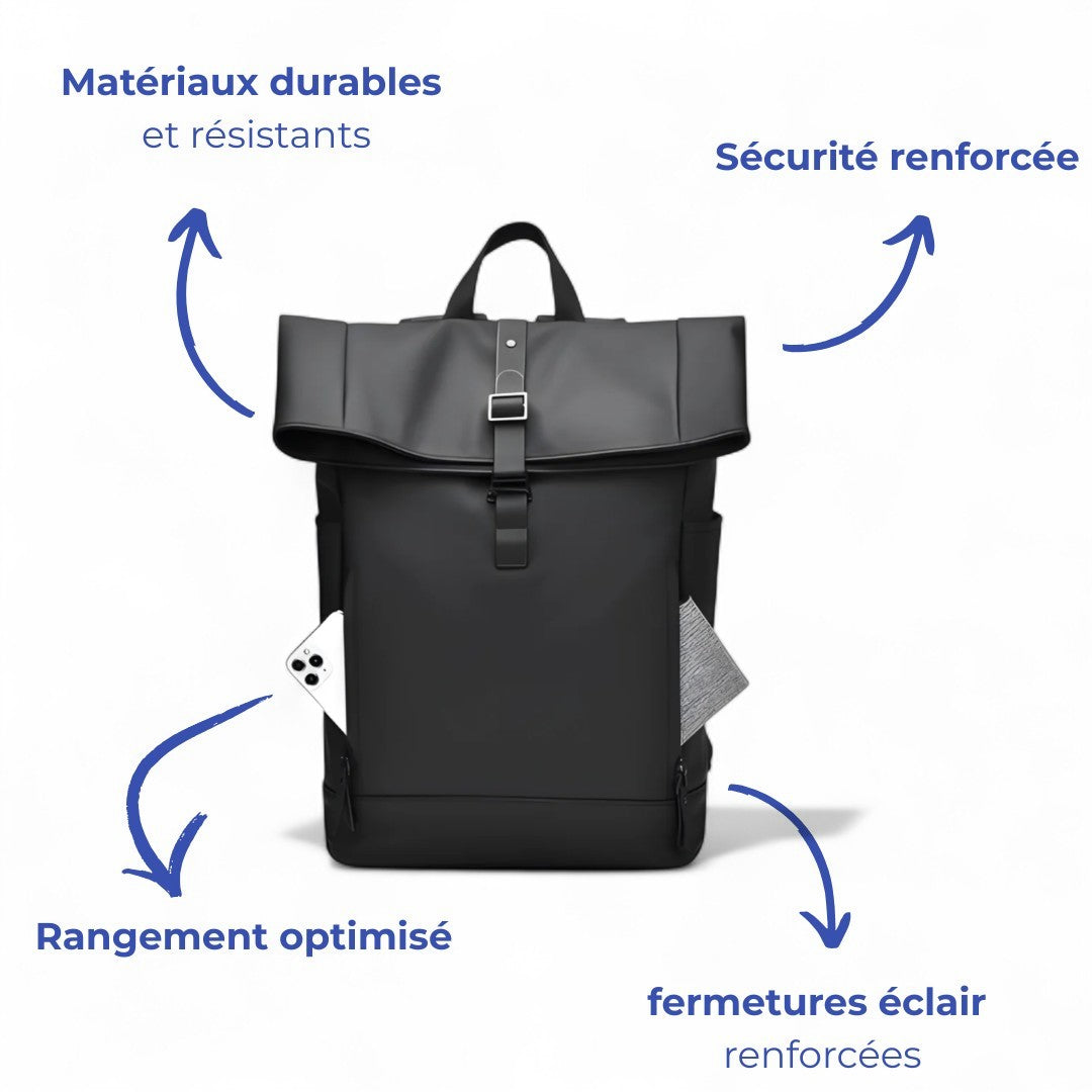 Meilleur Sac à Dos Roll-Top Étanche 20L - Elégant | Havresacs