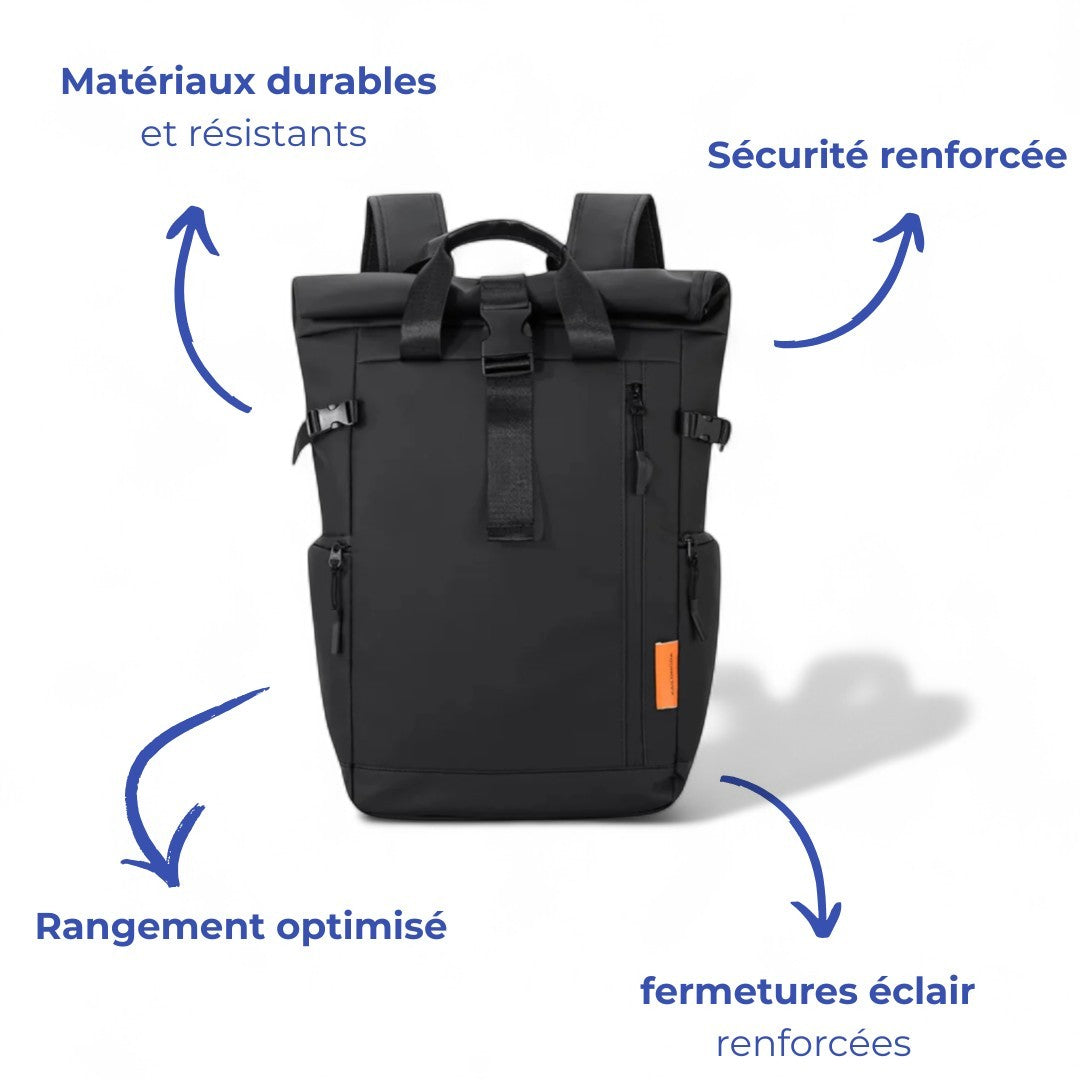 Sac à Dos Roll-Top Etanche De 35L - Homme/Femme | Havresacs