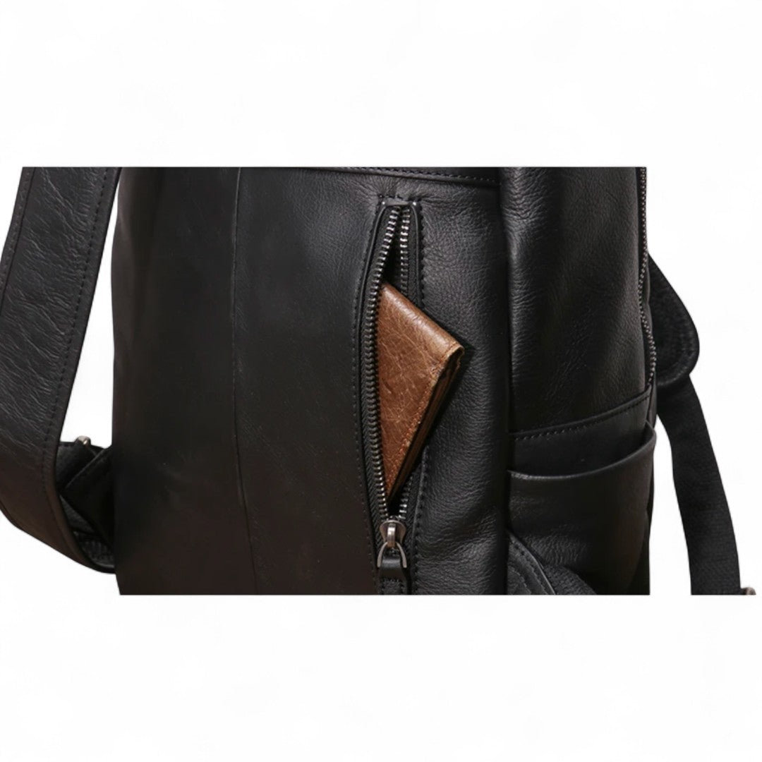 Sac à Dos Cuir Véritable Homme Vintage 20L – Élégant | Havresacs