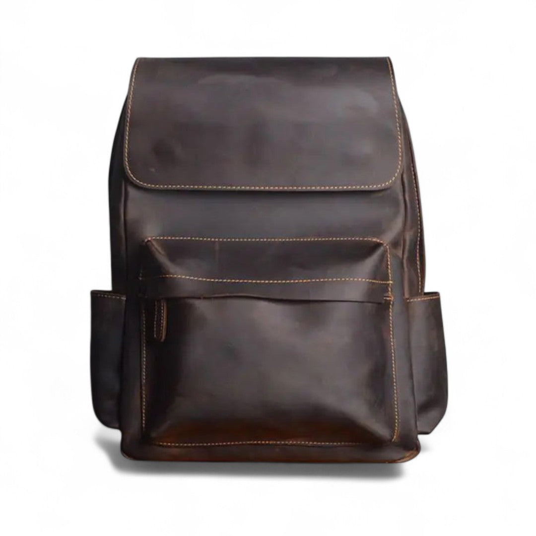 Sac à Dos Cuir Véritable Vintage 15.6’’ Élégant – 20L | Havresacs