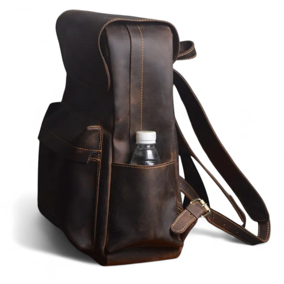 Sac à Dos Cuir Véritable Vintage 15.6’’ Élégant – 20L | Havresacs