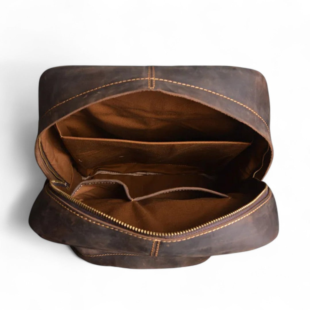 Sac à Dos Cuir Véritable Vintage 15.6’’ Élégant – 20L | Havresacs