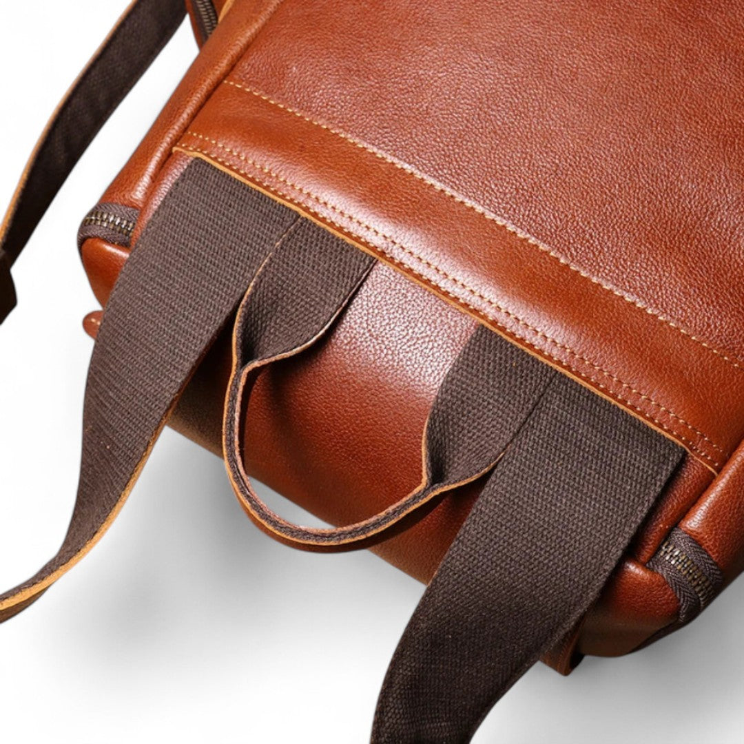 Sac à Dos Cuir Véritable Vintage PC 15’’ Voyage – 20L | Havresacs