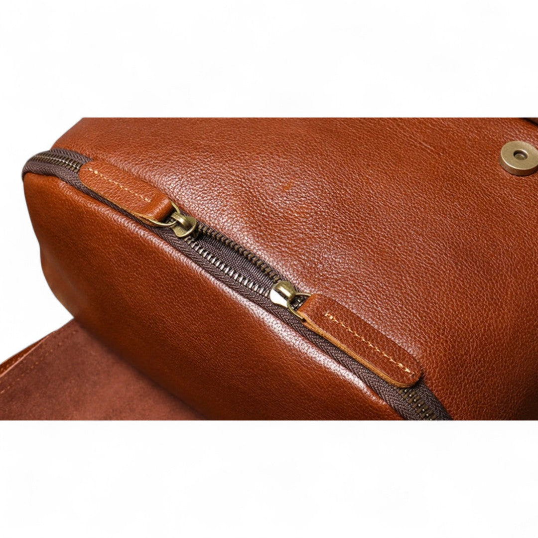 Sac à Dos Cuir Véritable Vintage PC 15’’ Voyage – 20L | Havresacs