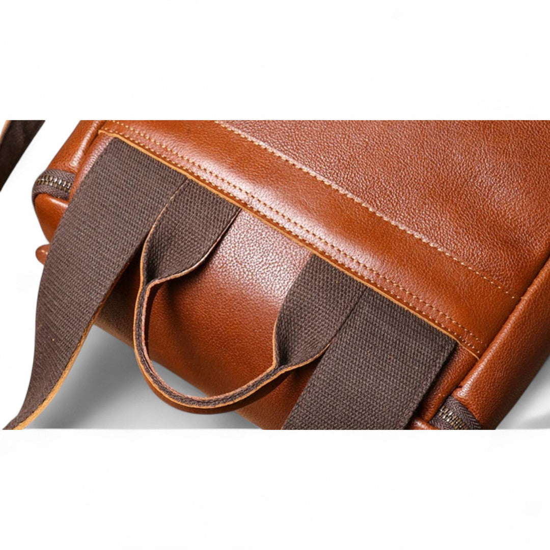 Sac à Dos Cuir Véritable Vintage PC 15’’ Voyage – 20L | Havresacs