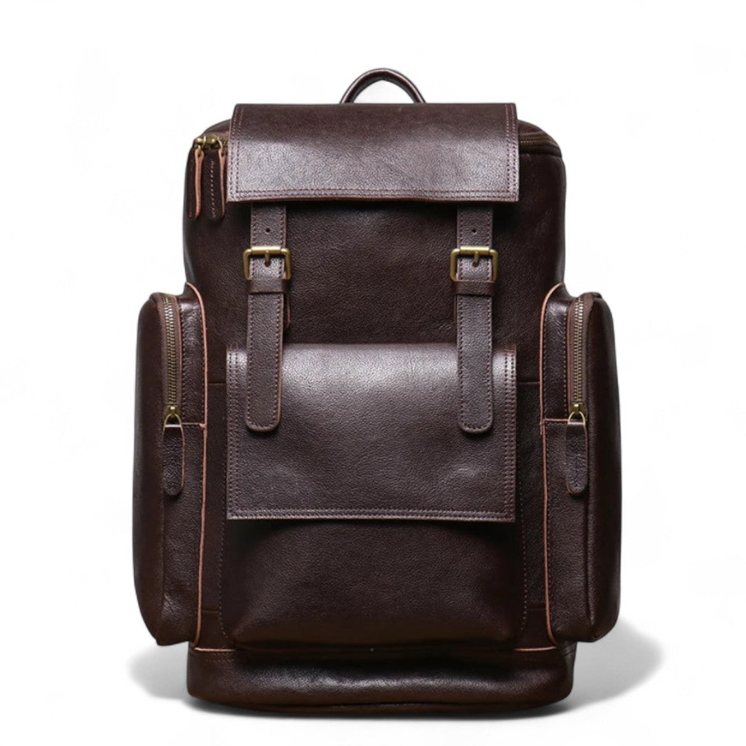 Sac à Dos Cuir Véritable Vintage PC 15’’ Voyage – 20L | Havresacs