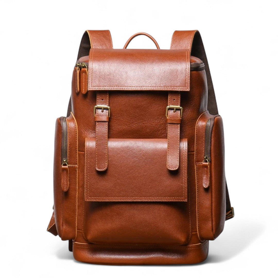 Sac à Dos Cuir Véritable Vintage PC 15’’ Voyage – 20L | Havresacs