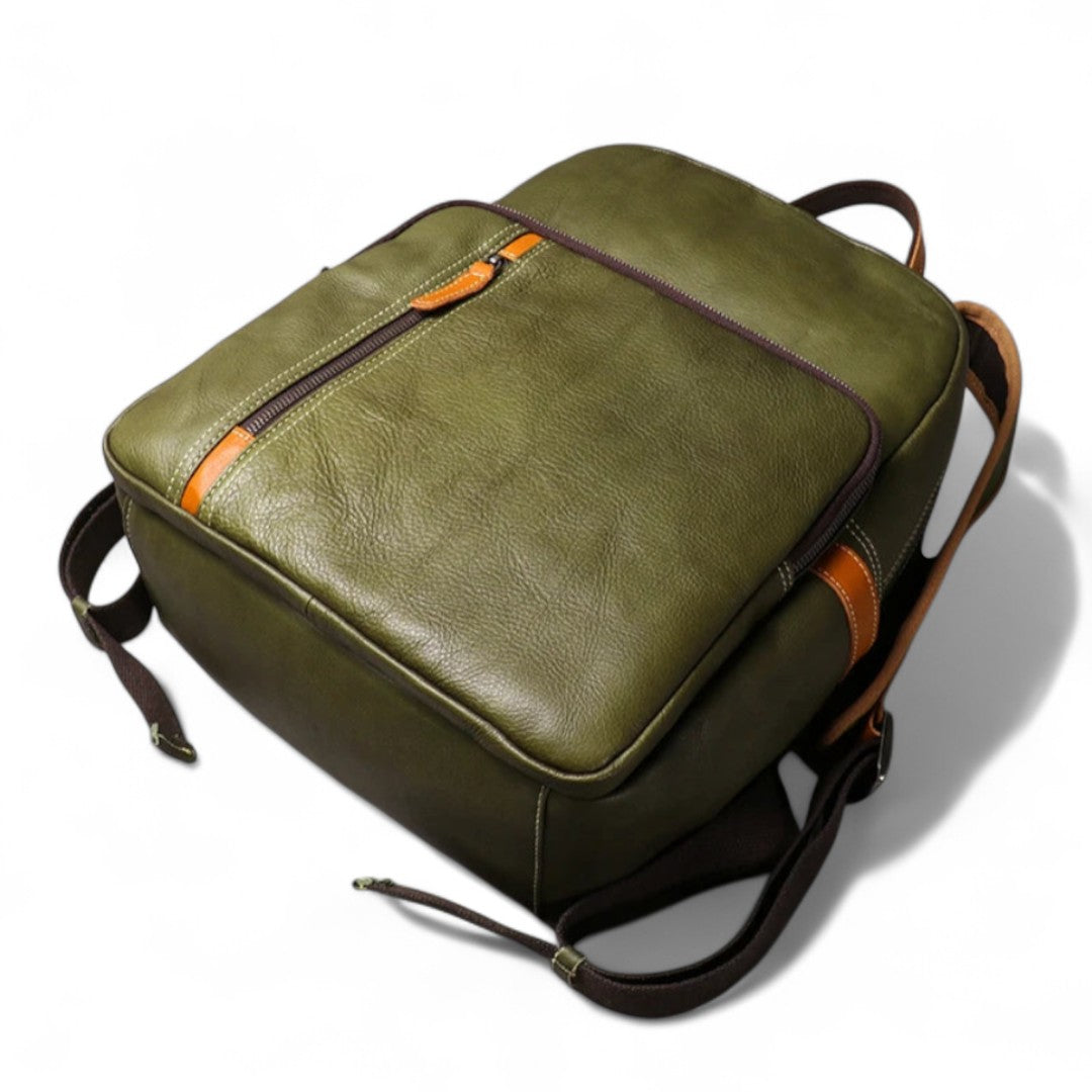 Sac à Dos Cuir Véritable Vintage PC 15’’ Elégant – 20L | Havresacs