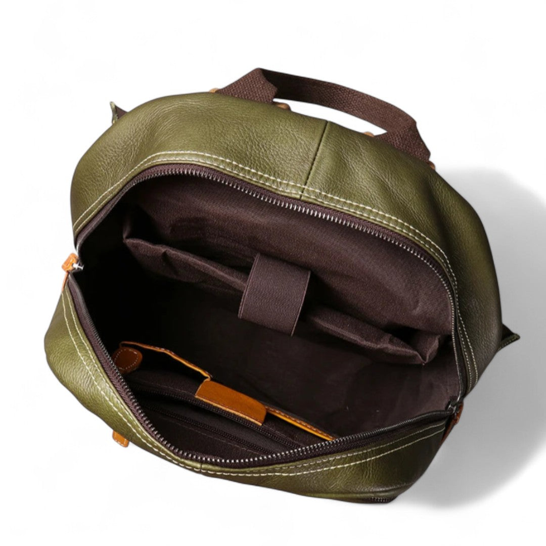 Sac à Dos Cuir Véritable Vintage PC 15’’ Elégant – 20L | Havresacs
