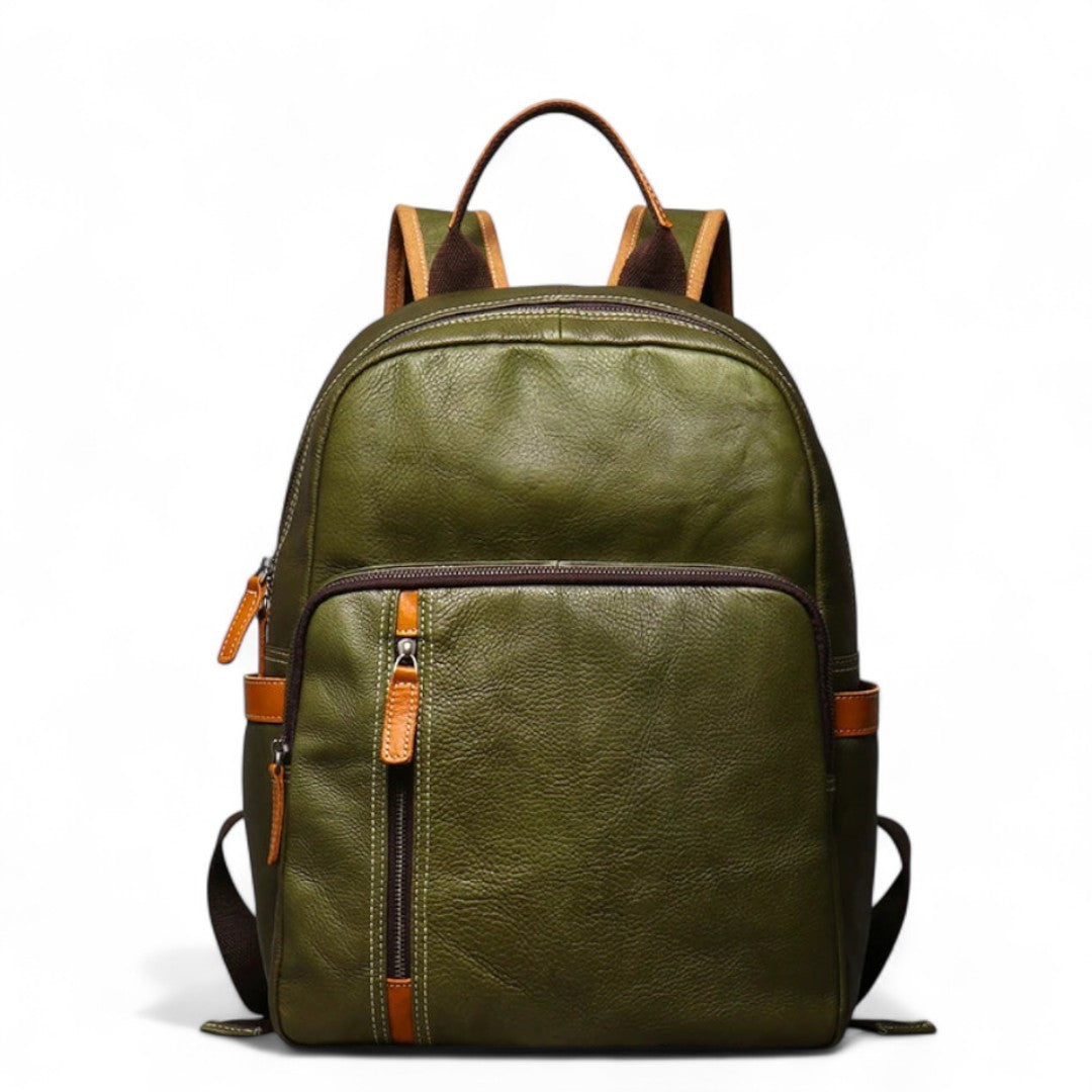 Sac à Dos Cuir Véritable Vintage PC 15’’ Elégant – 20L | Havresacs
