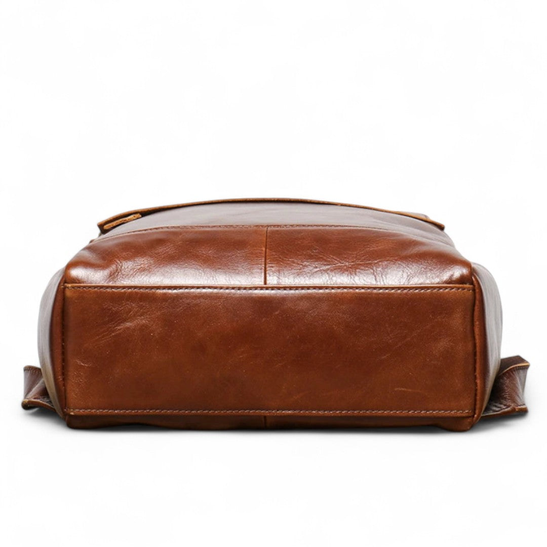 Sac à Dos Cuir Véritable Vintage Ordi 15’’ Léger – 18L | Havresacs