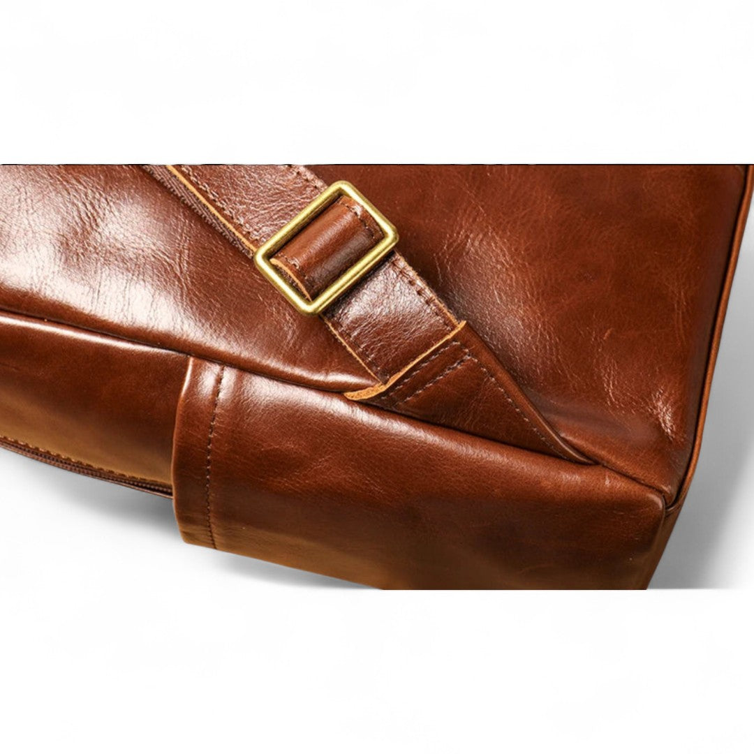 Sac à Dos Cuir Véritable Vintage Ordi 15’’ Léger – 18L | Havresacs