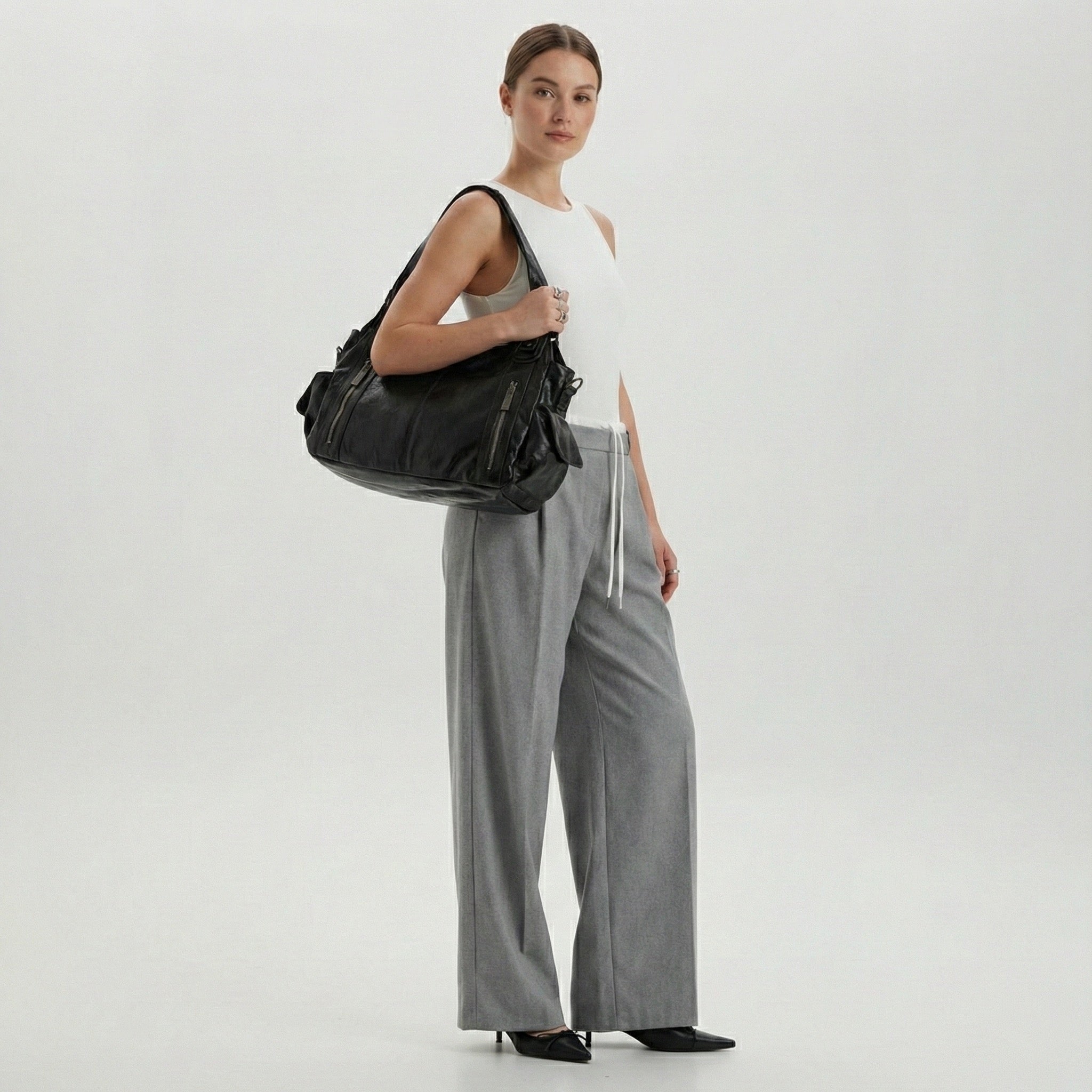 Sac à Main de Cours Multi-Poches - Zippé & Ville - HavreS