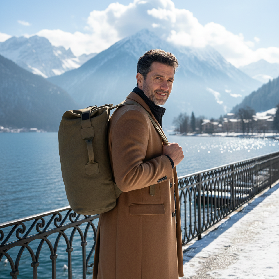 Sac à dos toile homme militaire, grande capacité  - Havresacs