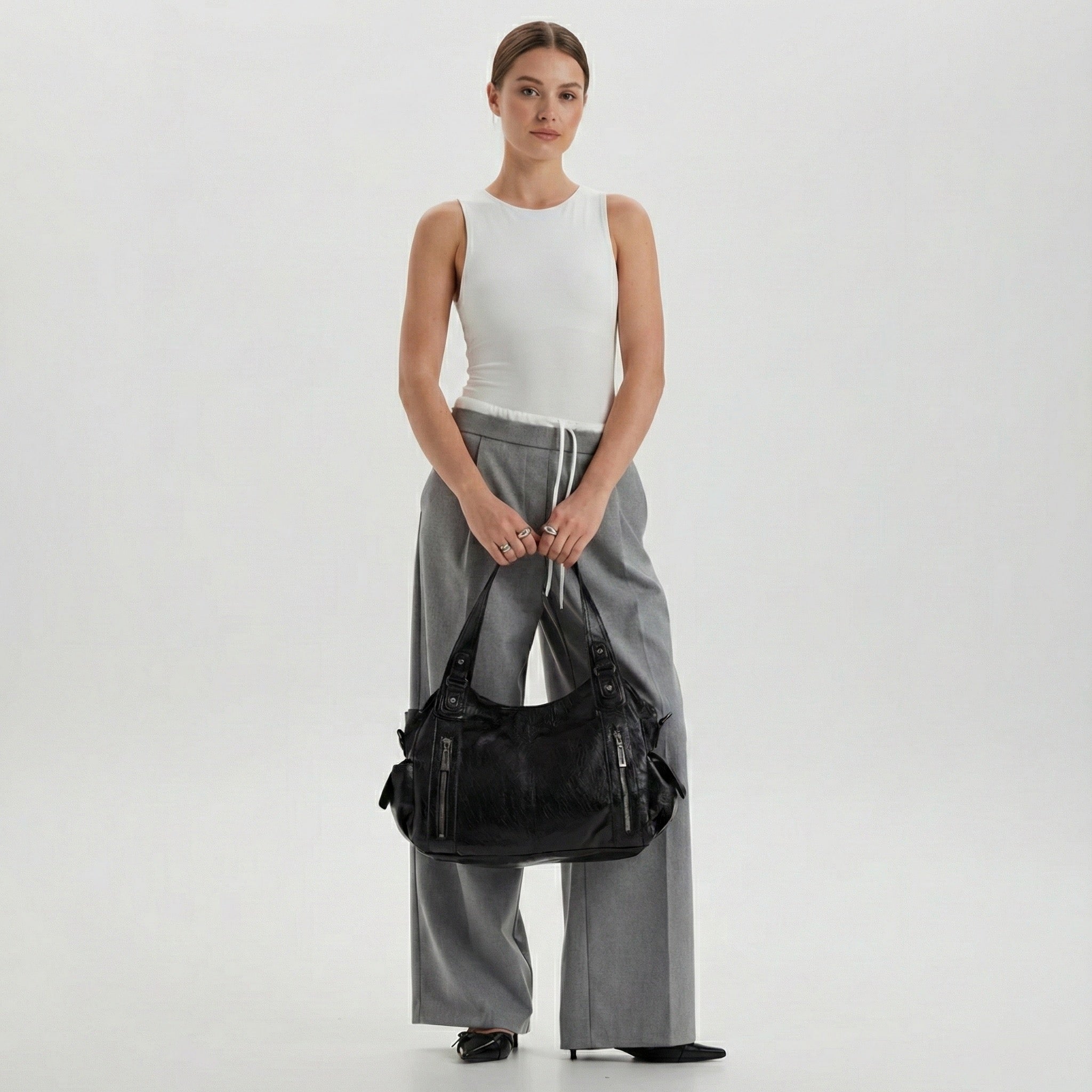 Sac à Main de Cours Multi-Poches - Zippé & Ville - HavreS