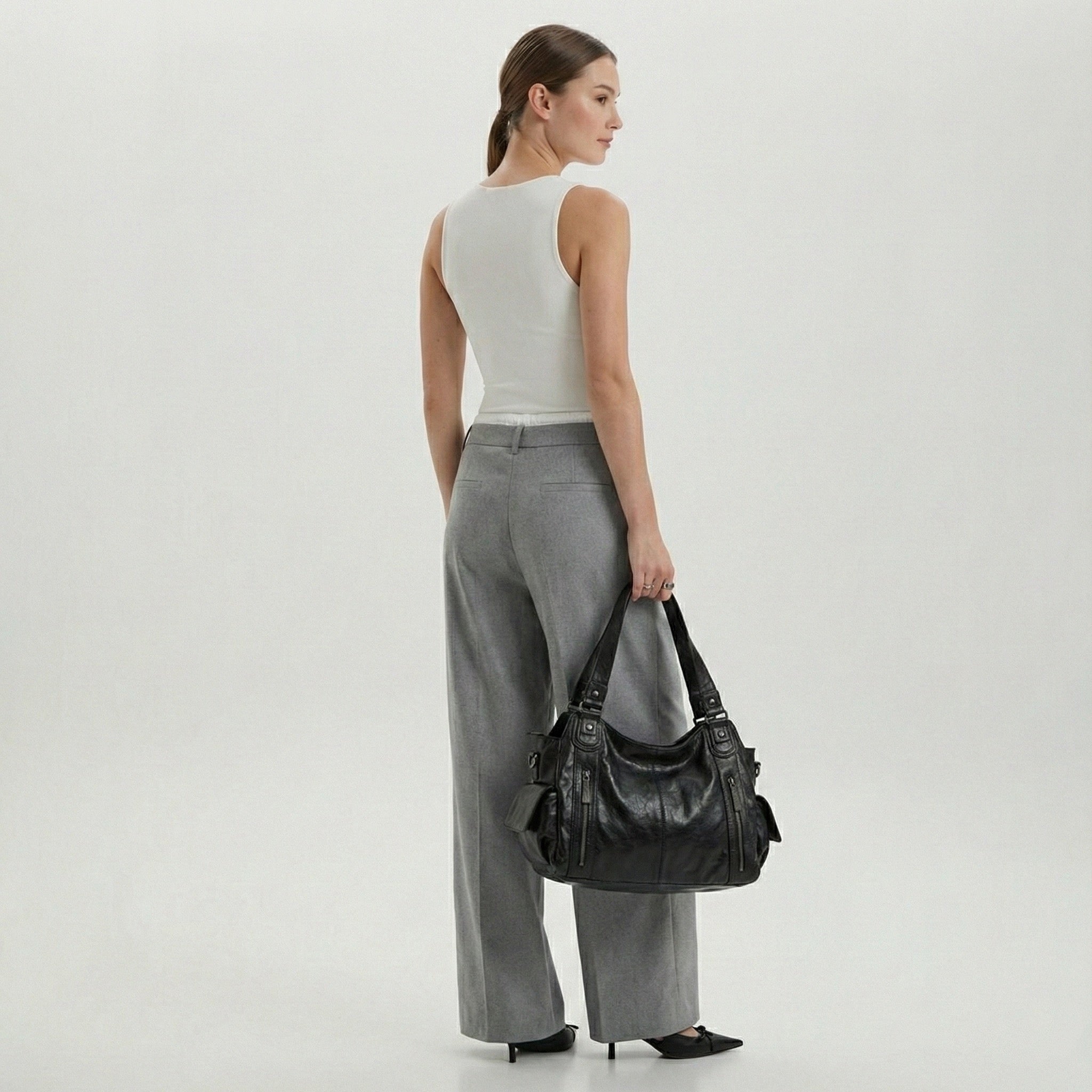 Sac à Main de Cours Multi-Poches - Zippé & Ville - HavreS