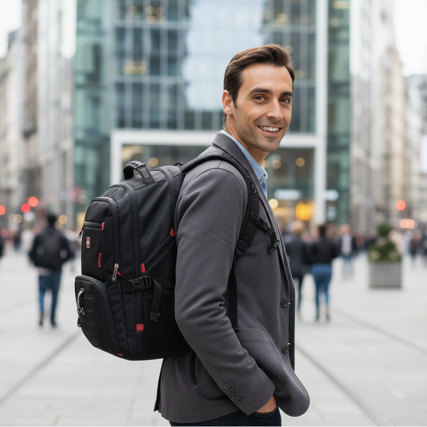 Sac à dos grande capacité 30L-80L – Voyage, PC 17 pouces – Havresacs