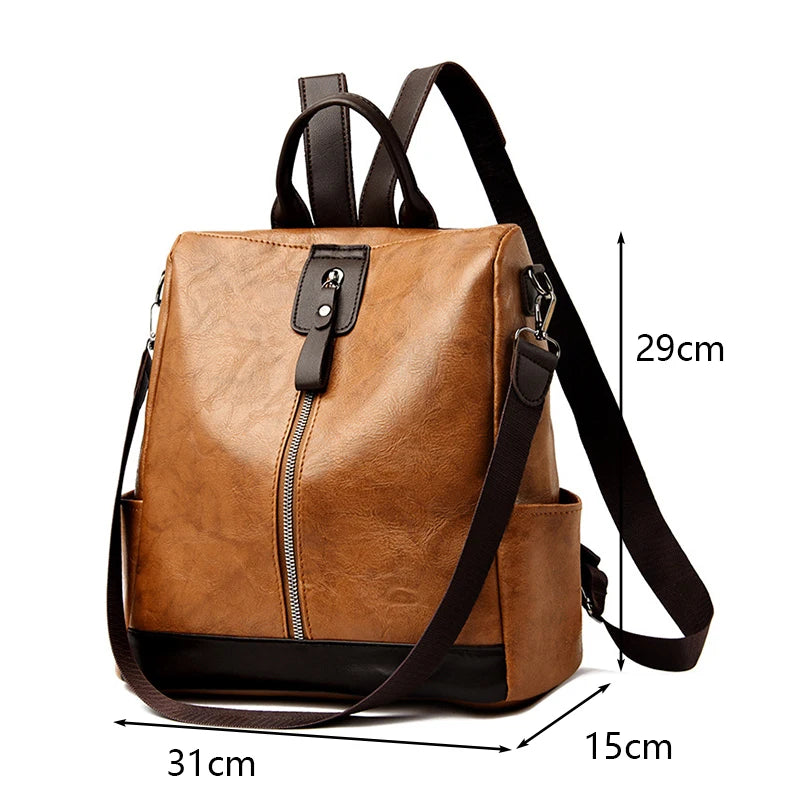 Sac à Dos Femme 2 en 1 PU 15L – DuoChic – Havresacs